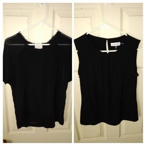 ZARA WOMAN & CALVIN KLEIN BLOUSES 6P